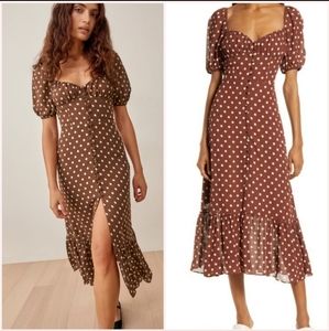 Reformation Charlee Dress in Au Lait size 4